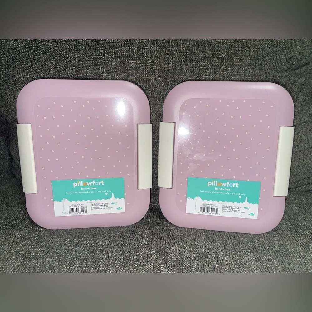 Pillowfort Pink Bento Box - Set of 2